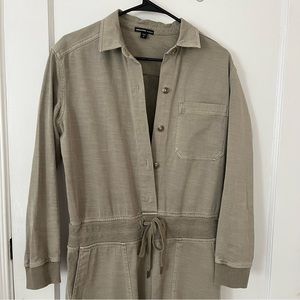 NWOT Designer James Perse Khaki Jumpsuit